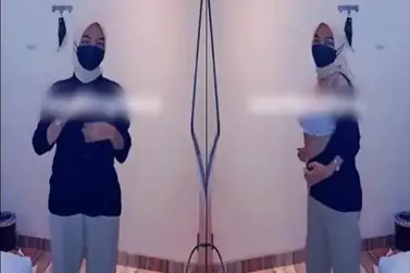 Hijab Coklat Body Goals Digenjot Sampe Becek